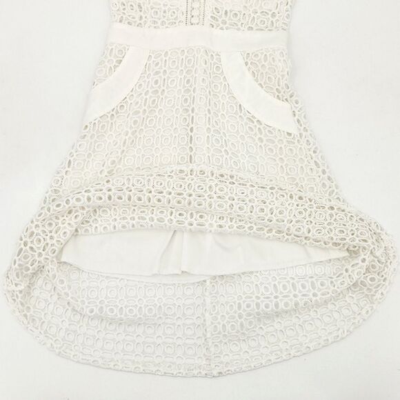 Little Star Korean Dress Womens Size XS White Lace Mesh Coquette Feminine Demure - Picture 9 of 16